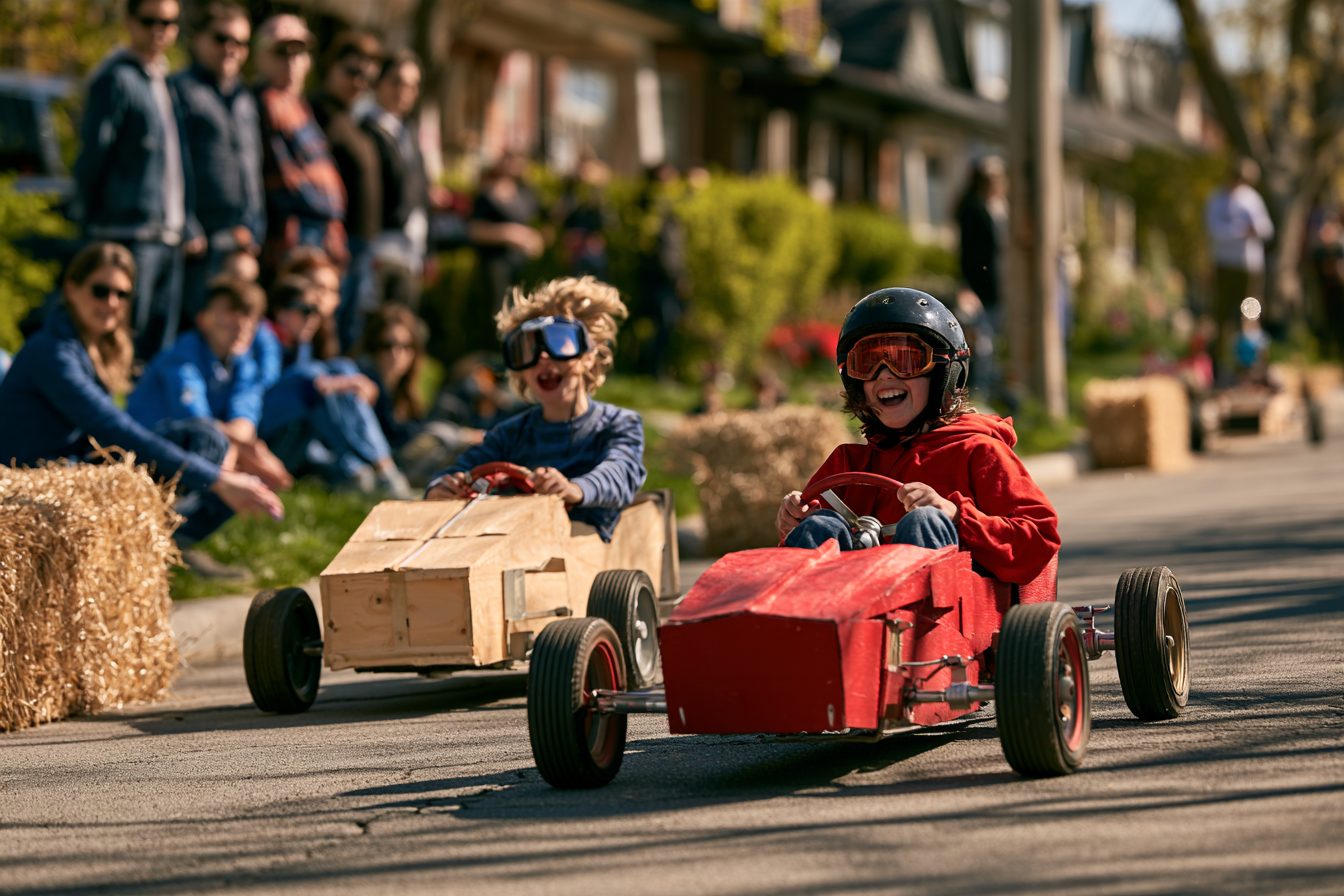 Soap Box Derby on Macklind Avenue